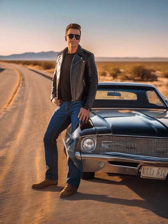 Classic Car Icon patriot portrait