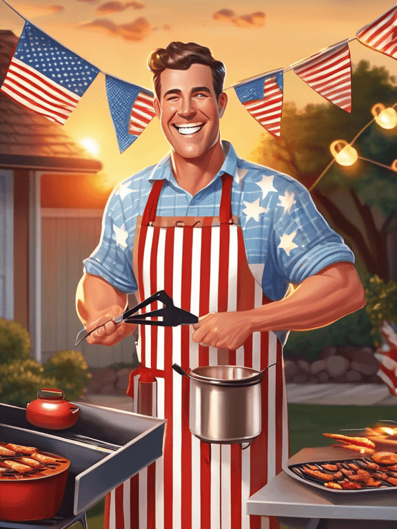 Grill Master patriotic portrait preview