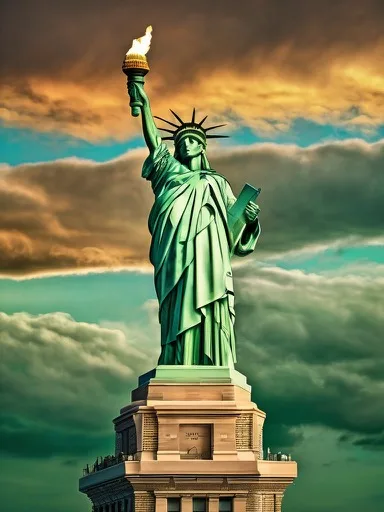 Lady Liberty portrait by Steve A.